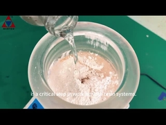 การทดสอบการผสมผสานก่อนของธาตุ epoxy และสารรักษา